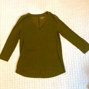 Ultra Soft LOFT 3/4 length t-shirt.